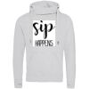 Cross neck hoodie Thumbnail